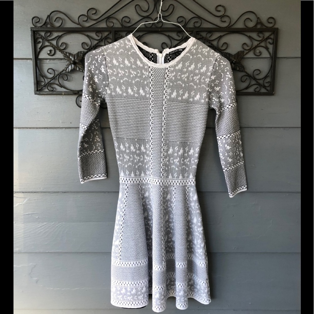 Gianni Bini Black White Dress Small